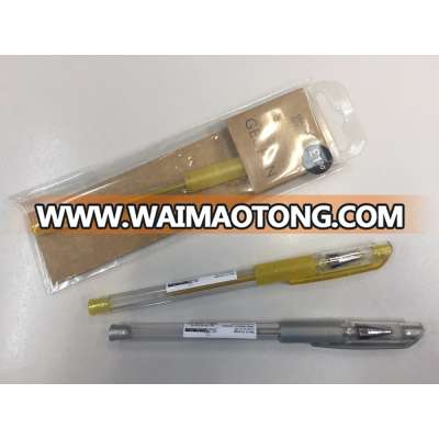 SA8000 Sedex factory Logo promotional imprint silver gold Plastic Gel Ink Pen