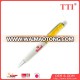 PVC logo ballpoint pen with glitter