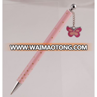 Charm pen Plastic ball pen for kids with figurine logo