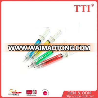 Fancy Pen Syringe Injection Shape Ball Pen for Doctors for promotional gift