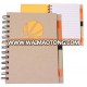 Recycled paper notebook with pen